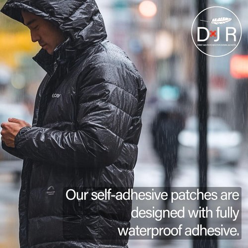 HEX Duo - Hexagonal Down Jacket Repair Patches | Two Color Kits for Easy Self-Adhesive Fixes