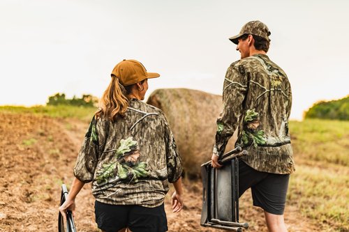 Mossy Oak Men's Hunting Shirt Camo Clothes Long Sleeve, XX-Large, Country Roots