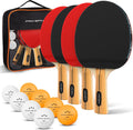 PRO-SPIN Ping Pong Paddles - High-Performance Table Tennis Racket Set with 3-Star Balls & Storage Case | Ideal for Indoor & Outdoor Play