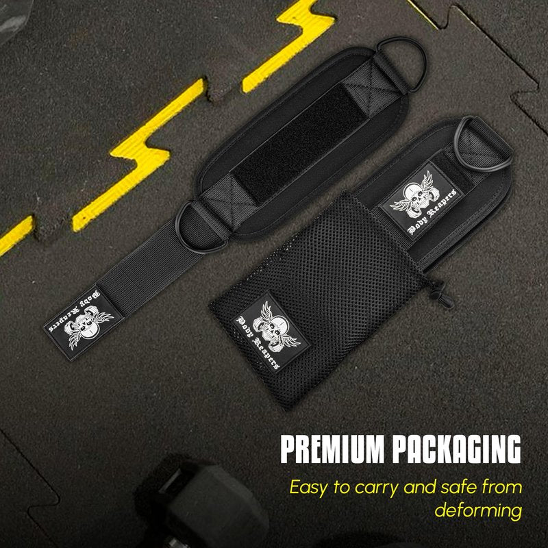 Body Reapers Workout Ankle Straps for Cable Machine Women, Ankle Cuff Cable Attachment, Ankle Clips for Cable Machine, Glute Kick Back Ankle Straps, Glute Workout, Lower Body Exercises - Pair