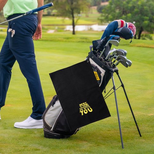 ZEETY Funny Golf Towel – Double-Sided Humorous Golf Towel for Bags, Golf Gifts & Golf Accessories for Men and Women