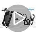 Heavy Duty Electric Scooter Lock with Bag - Black Alloy Chain Security