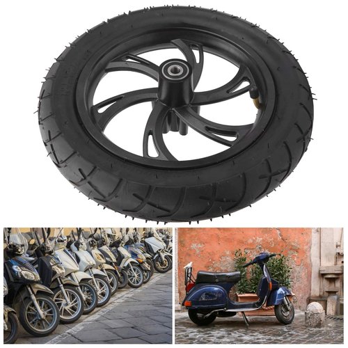 12in Wheel Tire, Scooter Rubber Tire Electric Scooter Tyre Replacement with Wheel Hub 12 1/2X2 1/4 Electric Scooters Equipment Tires Replacement 10Hole 12Mm