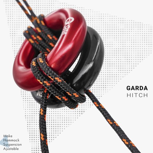 GM CLIMBING Red Small Rappel Ring 25kN for Rock Climbing Arborist Rescue Slackline Hammock Pack of 4