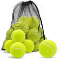 Skiennix Tennis Balls - High Elasticity Training Balls with Mesh Bag for Beginners & Pets | 16 Pack, 2.56 in Yellow
