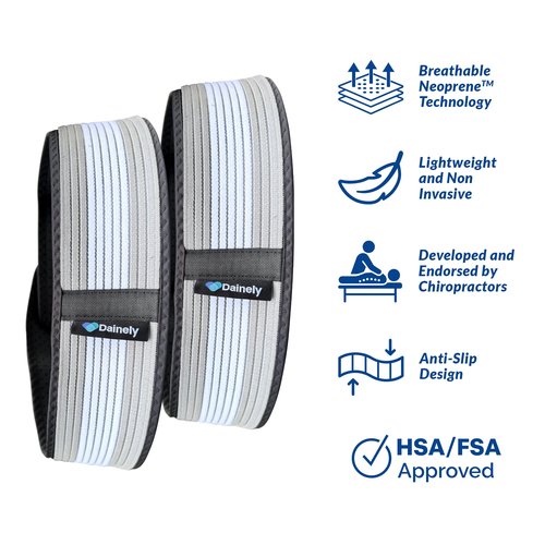 Dainely Sacroiliac Si Joint Support Belt - Sciatica Pain Relief Belt - Hip Stabilizer Belt for Men & Women - Pelvic support band for Lower Back Regular 30-42”