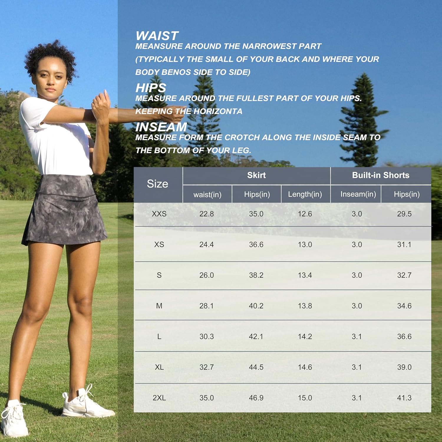Soothfeel Pleated Tennis Skirt - Women's High Waisted Athletic Skorts with Pockets for Running & Workouts