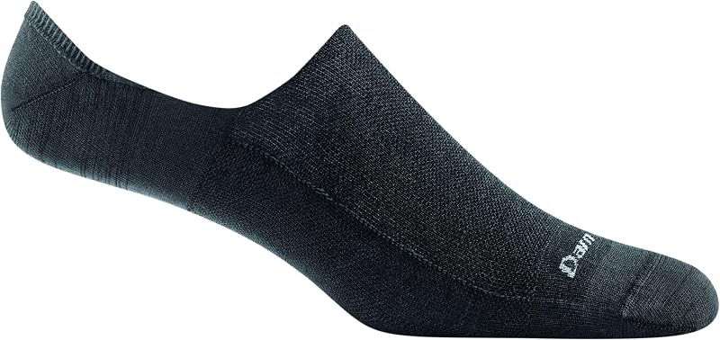 Darn Tough Vermont Topless Solid No Show Hidden Socks - Black, Large