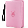 Fabmaker 4-Pocket Card Binder, 320 Card Capacity, Pink Variation