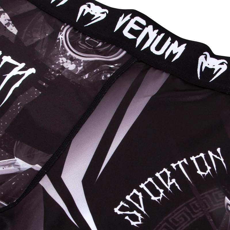 Venum Gladiator 3.0 Spats - Black/White, X-Large