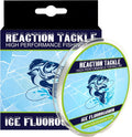 Reaction Tackle Ice Fluorocarbon Fishing Line - High Strength & Abrasion-Resistant, Fast-Sinking, Virtually Invisible