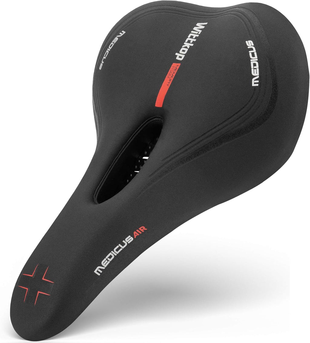 Wittkop Bike Seat - Waterproof Bicycle Saddle with 5-Zone Comfort Design | Ideal for Men, Women, BMX, MTB & Road Riding