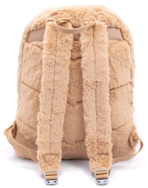 Pusheen Backpack Fur 3D Cat Beige Fluffy Rucksack 13.5"