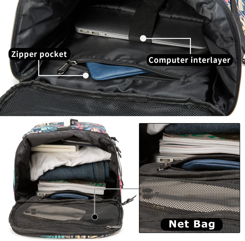 Skiennix Gym Duffle Bag - Waterproof 40L Large Capacity Backpack for Hiking & Travel | Black