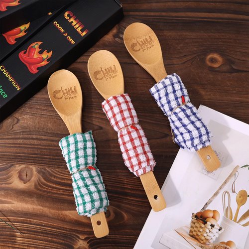 Gosknor 3pcs Chili Cook Off Prizes, 1st 2nd 3rd Place Wooden Spoon Award Cooking Trophy Set Cooking Competition Trophy Chili Cookoff Decorations Cooking Gifts for Men Women Festivals Supplies
