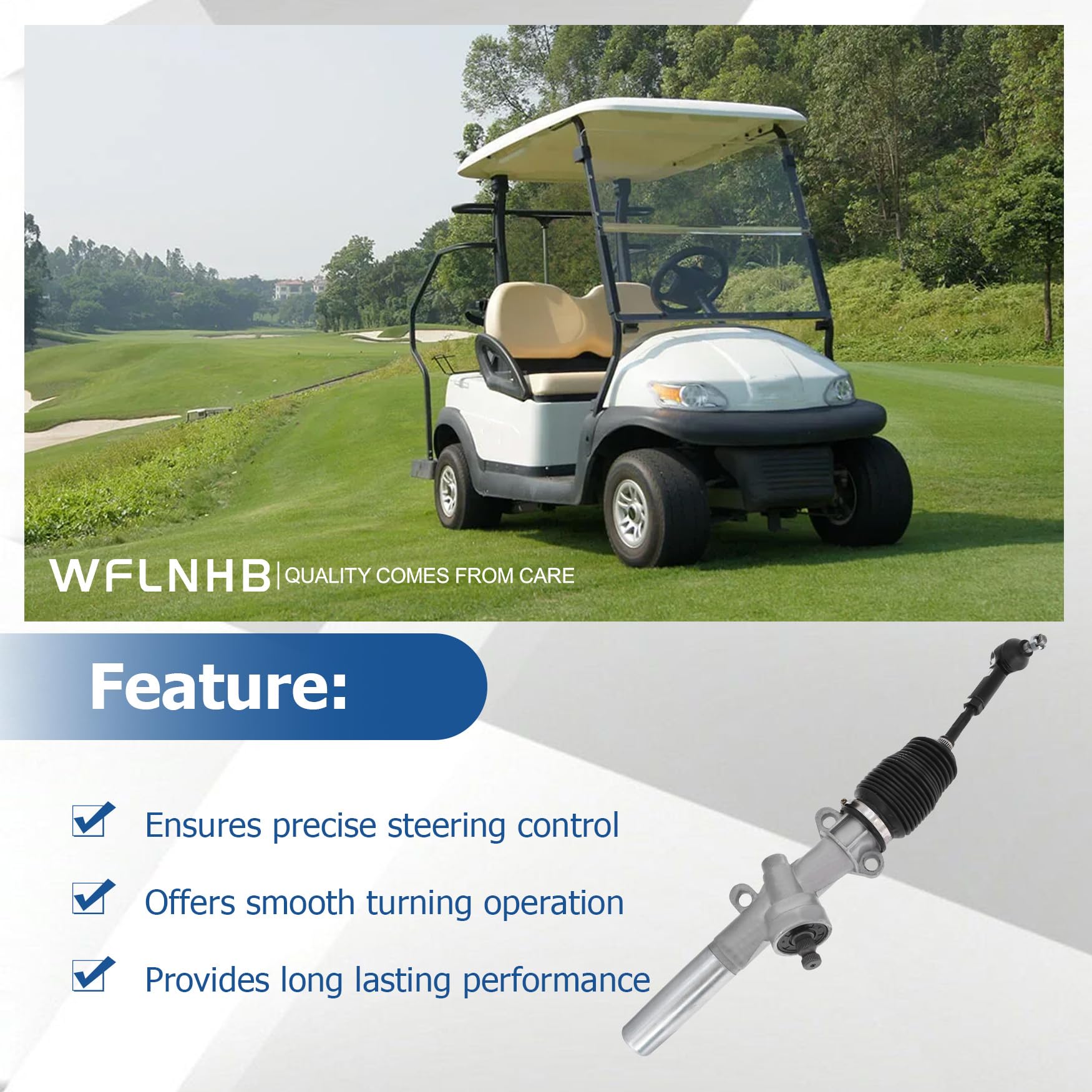 WFLNHB 70964G01 70602G01 70602-G02 70964-G01 STR-008 5559 Golf Cart Steering Gear Box Assembly Replacement for EZGO TXT 2001 and Up