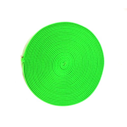 Rock-N-Rescue Professional Grade Nylon Tubular Webbing - Heavy-Duty 1-inch, Rescue Equipment for Mountaineering Rappelling Arborist Safety Gear, Firefighting and Rescue Gear - 25 Feet, Neon Green