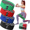 Skiennix Fabric Resistance Bands - 3 & 4 Levels Booty Bands for Effective Workouts | Durable Elastic Bands for Men & Women