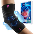 Fitomo Tennis Elbow Brace for Men Women with 2 Contoured Gel Pads, Breathable Knitted Fabric, Non Slip, Compression Sleeve for Golfer's, Tennis Elbow Pain Relief, 1 Pack, Size M