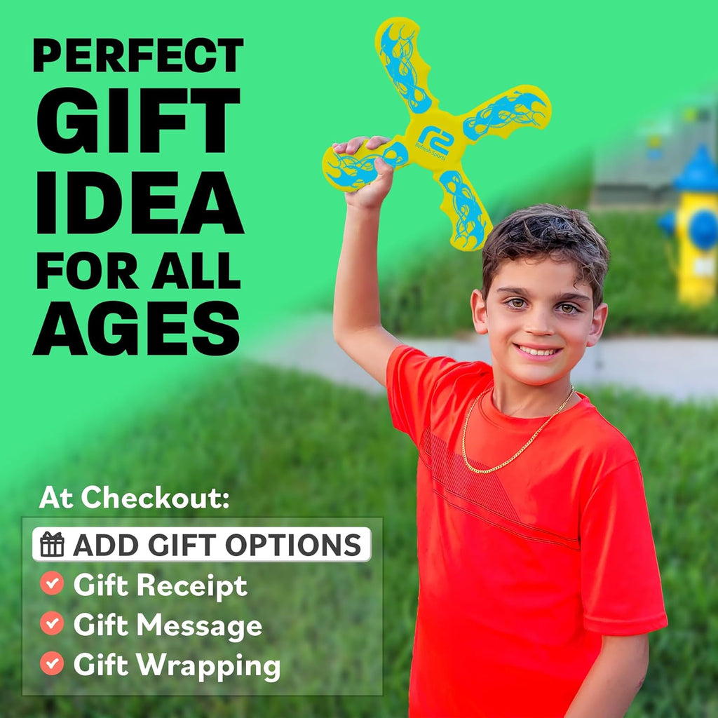 Skiennix Kids Beach Toys - Ultimate Beach Boomerangs for Summer Fun | Outdoor Games for Ages 8-12