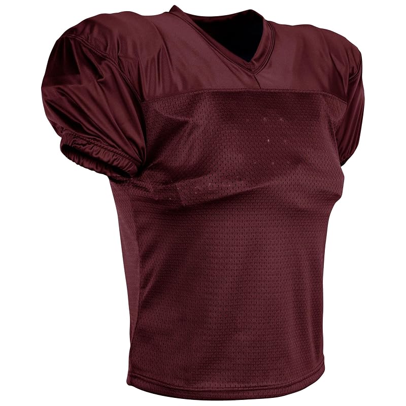 Champro Boys Preseason Football Practice Jersey - Maroon, Medium