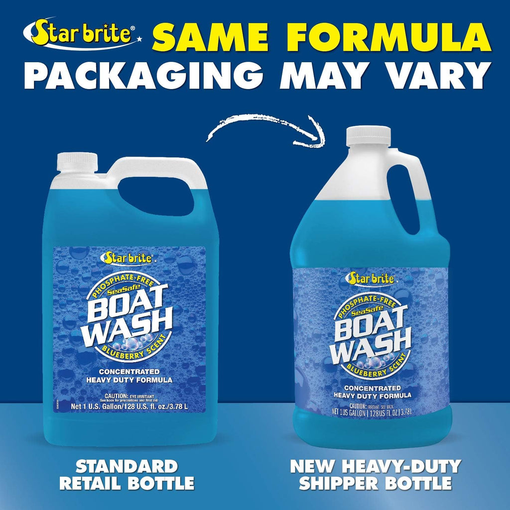 STAR BRITE Concentrated Boat Wash - Heavy-Duty Non-Streak Formula for Sparkling Clean Hulls - 128 OZ Gallon