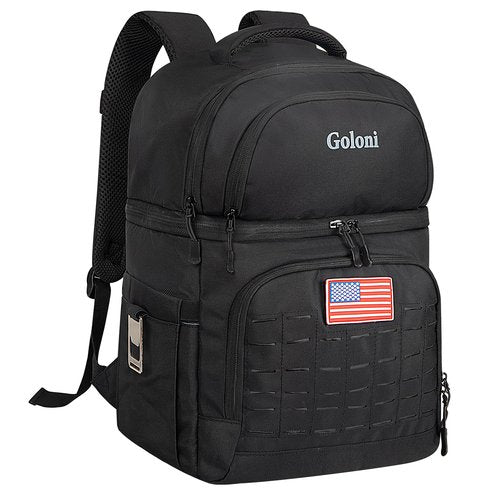 Goloni Insulated Cooler Backpack, Large Leakproof & Lightweight Soft,Perfect Backpack for Outdoor Adventures,Black