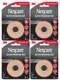 Nexcare Blister Prevention Tape, Waterproof Foam Medical Tape, Latex-Free, Sticks Firmly to Skin to Help Prevent Blisters - 1 in x 5 yds, 4 Rolls of Tape