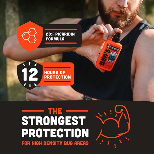 Ben's Adventure Formula - Long-Lasting Tick & Mosquito Repellent - 20% Picaridin Spray - 3.4 oz (3 Pack)