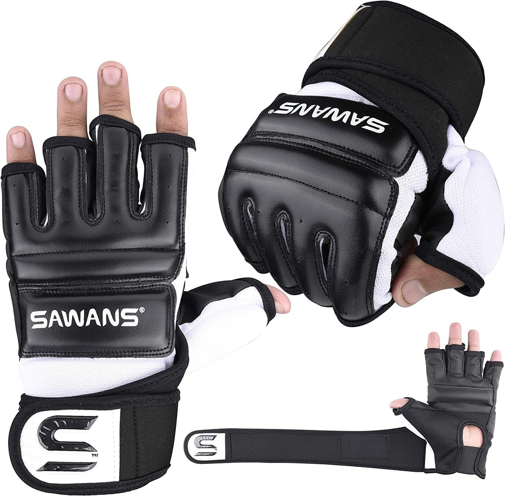 SAWANS Boxing Gloves - Durable Punch Bag Mitts for MMA, Karate, Taekwondo Training | Versatile Combat Gear