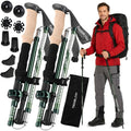 Trekology Trek-Z Collapsible Hiking & Trekking Poles - Balance Support for Seniors, Women, and Men, 2pc Per Set (Trek-Z Green, 100-120cm for Height: 4’11 to 5’10”)