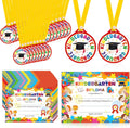 Regine Switzerland 48Pcs Graduation Medals & Certificates - Perfect for Preschool & Kindergarten Celebrations