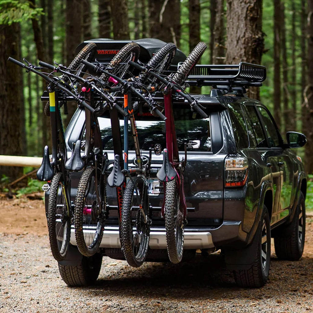 Yakima 4-Bike Vertical Hanging Hitch Mount Carrier - Durable Tilt-Away Steel Bike Rack | Hangover 4