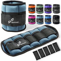 Sportneer Adjustable Ankle Wrist Weights for Men Women Kids, Adjustable Leg & Cuff Weight Straps for Fitness, Walking, Running, Aerobics, Yoga, Gym, Workout | 0.5-2 lbs Each Ankle, 1 Pair 1-4 lbs,