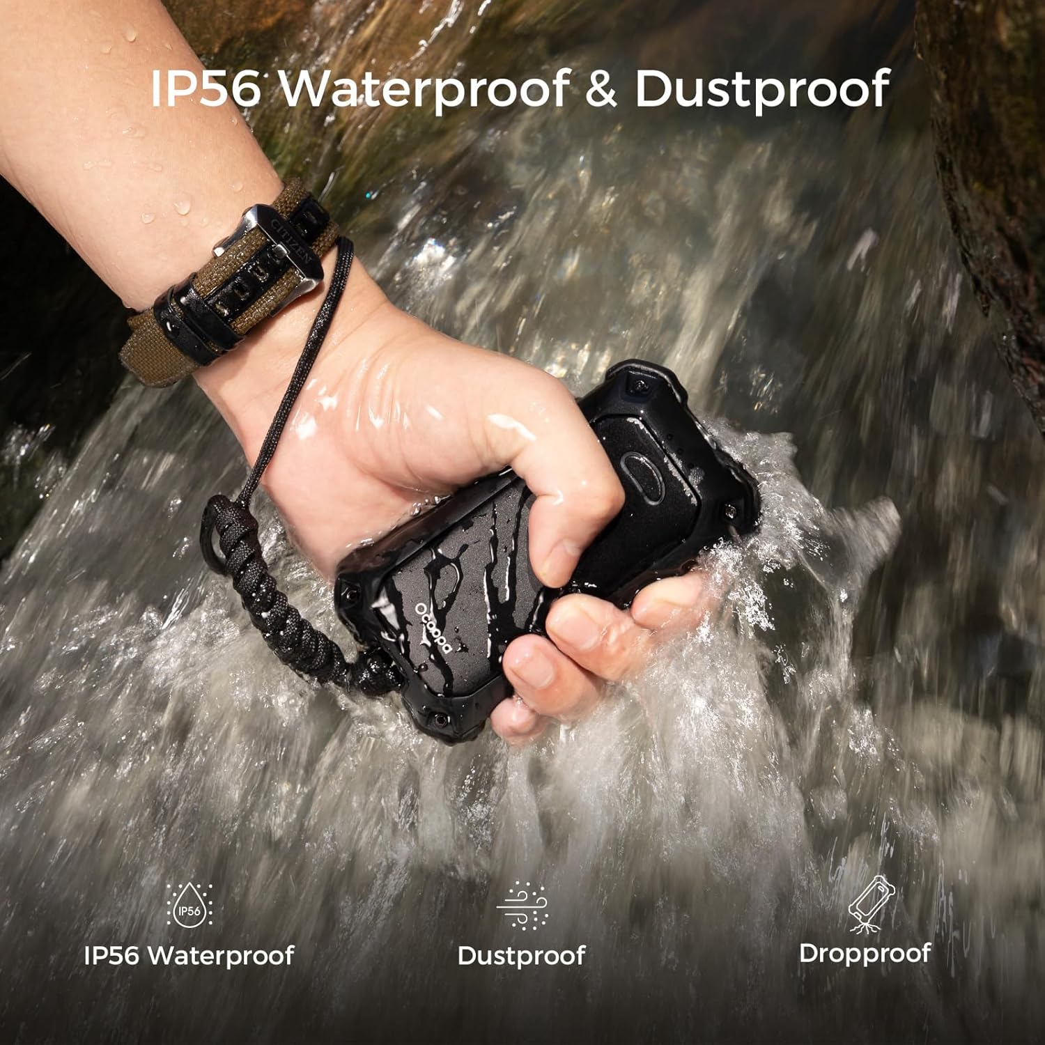 OCOOPA Hand Warmers - IP56 Waterproof Rechargeable 10000mAh | Extra Heat Mode & Torchlight for Winter Outdoor Activities