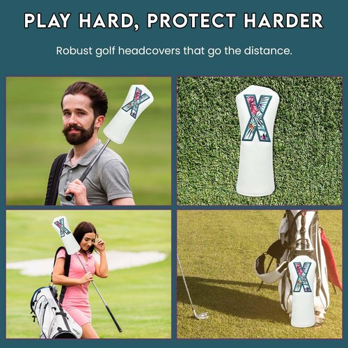 Syren Tropics Club Head Cover - Premium Golf Club Protector - Headcover for Odyssey | Essential Golf Accessories for Men with Premium Club Protection | Funny Golf Accessories for Men (for-Hybrid)