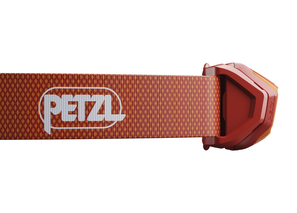 PETZL TIKKINA Headlamp - Compact, Easy-to-Use 300 Lumen Headlamp, Designed for Hiking, Climbing, Running, and Camping - Red
