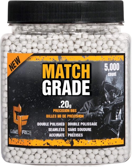 Game Face | 6mm Match Airsoft BBs - Precision Performance for Ultimate Accuracy