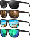 KALIYADI Mens Sun-Glasses Polarized Sunglasses-Men: Classic Sunglasses with Ultraviolet Protection for Driving Fishing Golf