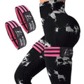 BFR Occlusion Bands for Women Glutes (Pink),Blood Flow Restriction Bands for Legs, Butt & Hip Building, Workouts, Best Fabric Resistance Bands for Squat Butt & Thigh