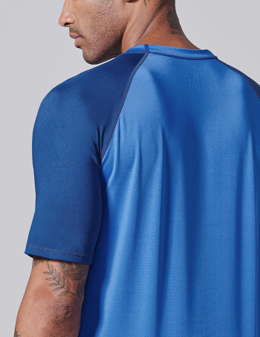 Skiennix Swim Shirts for Men - UPF 50+ Quick-Dry Rash Guard | 2-Pack Loose Fit Short Sleeve
