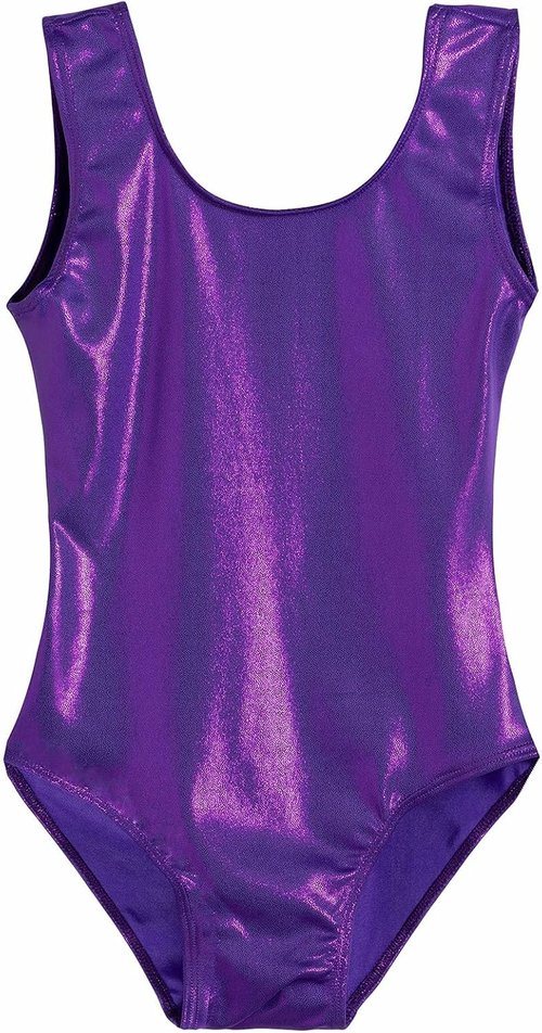Domusgo Gymnastics Leotards - Sparkly One-Piece Tumbling Outfits for Girls