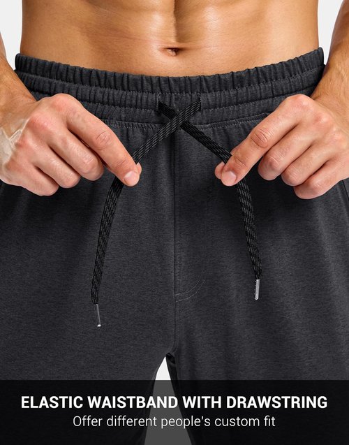 G Gradual Men's Sweatpants - Quick Dry Tapered Joggers with Zipper Pockets for Athletic Workouts