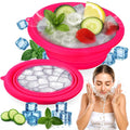 XANGNIER Face Bowl - Collapsible Silicone Ice Bath for Cold Plunge Therapy & Skin Tightening | Black Spa Tool