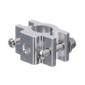 Attwood 5074-3 Sure-Grip Rod Holder Mounting Base — Clamp-On Rail Base, Fits Round Rail Up to 7/8-In. Diameter, Extruded Aluminum