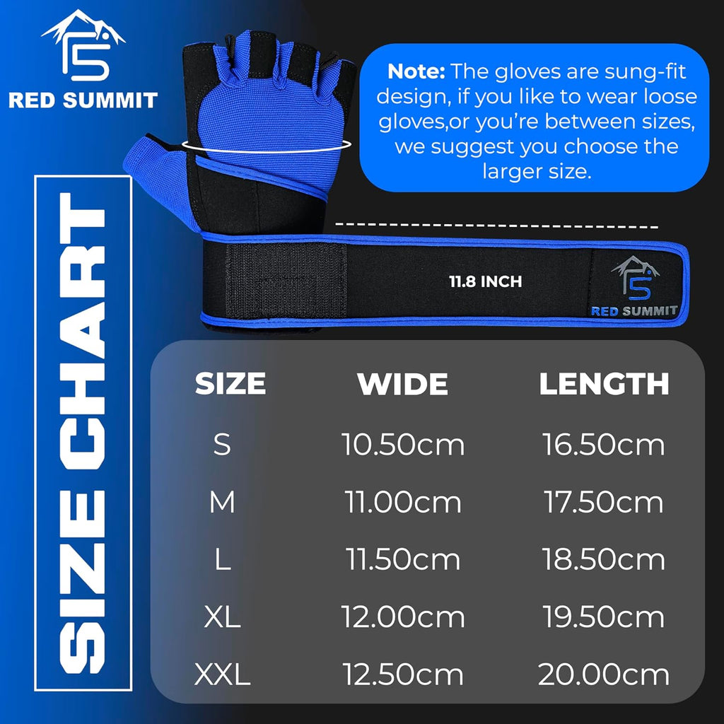 Skiennix Weight Lifting Gym Gloves - Anti-Slip Palm & Wrist Support for Bodybuilding | Unisex Fitness Gear