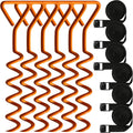 Skiennix Trampoline Anchor Stakes - Heavy Duty Steel Corkscrew Shape for Tents & Canopies