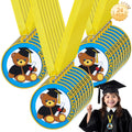 Trnayi 24 Pcs Kindergarten Graduation Medal for Kids 2 Inch Students Award Medals with Neck Ribbon PVC Preschool Graduation Award Medal for Graduation Gifts Party Favors Supplies
