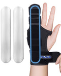 Finger Splint Brace,Supports Pinky,Ring,Middle,Metacarpals & Knuckles,Adjustable Left Right Hand Braces,Straightener for Trigger Fingers Splints,Broken,Arthritis,Fracture,Sprain,Injury,Tendonitis