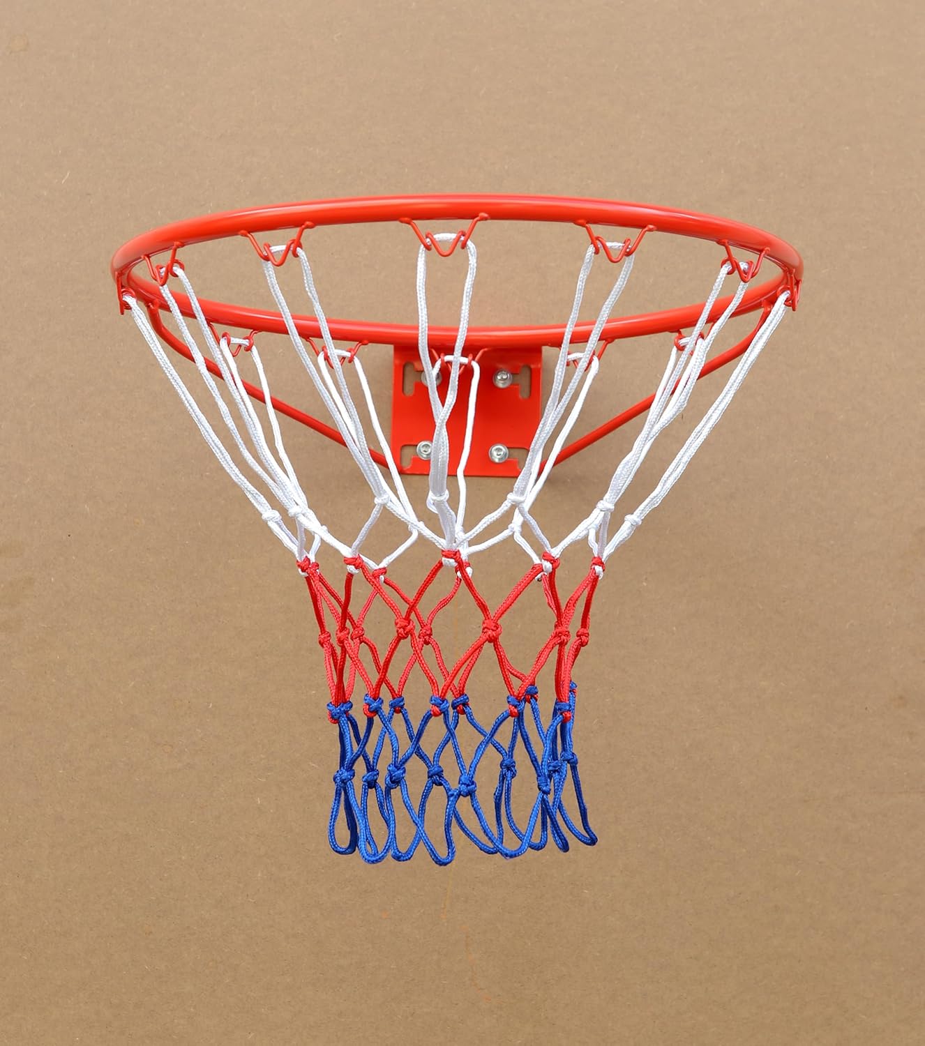 Skiennix 18-Inch Basketball Rim - Heavy-Duty Solid Steel with All-Weather Net for Indoor/Outdoor Use